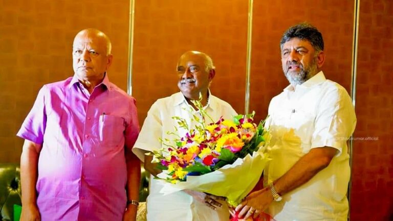 ಹೆಚ್.ವಿಶ್ವನಾಥ್, ಡಿ.ಕೆ.ಶಿವಕುಮಾರ್ ಭೇಟಿ ; ಕಾಂಗ್ರೆಸ್ ಸೇರುವ ಮುನ್ಸೂಚನೆ?