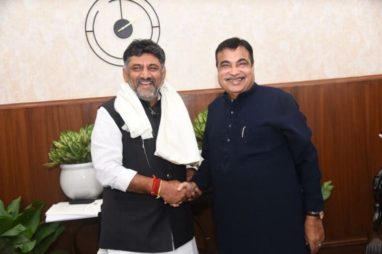 ಡಿಕೆಶಿ, ನಿತಿನ್ ಗಡ್ಕರಿ ಭೇಟಿ : ಬ್ರಾಂಡ್ ಬೆಂಗಳೂರಿಗೆ ಅಡಿಗಲ್ಲು!?