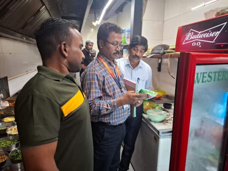 ಆಹಾರ ಸುರಕ್ಷತೆ ಮತ್ತು ಗುಣಮಟ್ಟ ಕೊರತೆ ಹಲವು ಹೋಟೆಲ್‌ ಬೇಕರಿಗಳಿಗೆ ನೋಟೀಸ್‌ ಮತ್ತು ದಂಡ!