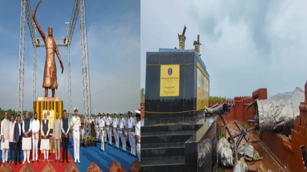 ಶಿವಾಜಿ ಮಹಾರಾಜರ ಪುತ್ಥಳಿ ಪತನ ಪ್ರಕರಣ: ಪೊಲೀಸರಿಂದ ಮೊದಲ ಬಂಧನ