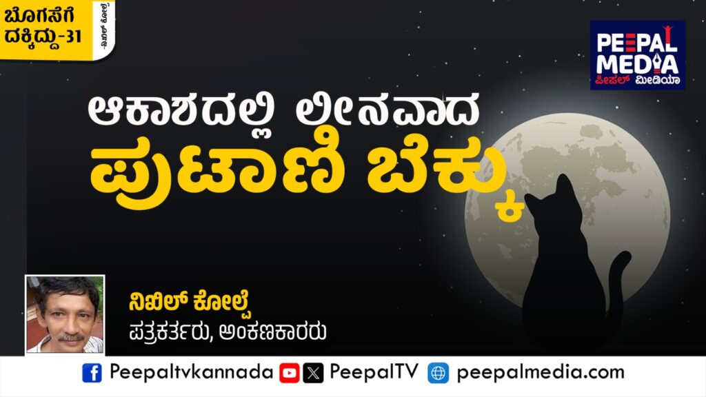 ಬೊಗಸೆಗೆ ದಕ್ಕಿದ್ದು-31 : ಆಕಾಶದಲ್ಲಿ ಲೀನವಾದ ಪುಟಾಣಿ ಬೆಕ್ಕು – ನಿಖಿಲ್ ಕೋಲ್ಪೆ