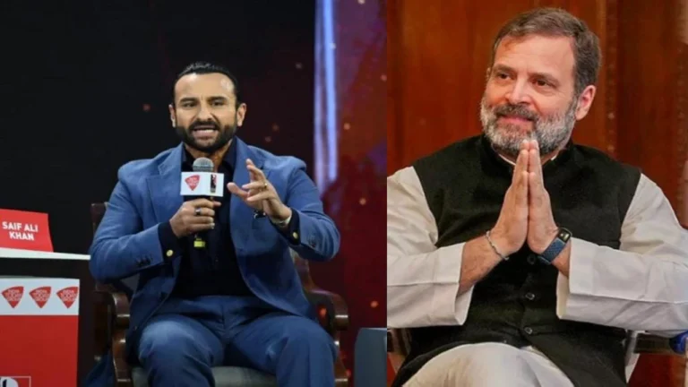 ರಾಹುಲ್ ಗಾಂಧಿ ಪ್ರಾಮಾಣಿಕ ರಾಜಕೀಯ ನಾಯಕ:‌ ಚಿತ್ರನಟ ಸೈಫ್‌ ಅಲಿ ಖಾನ್