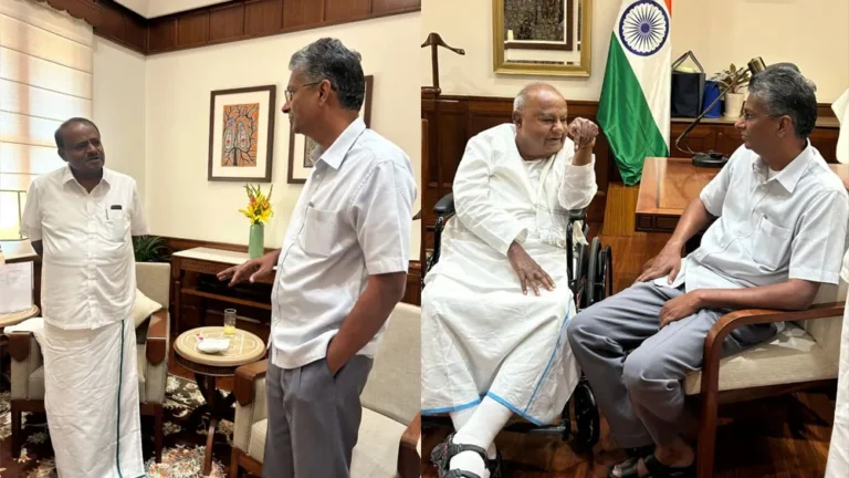ಸತೀಶ್ ಜಾರಕಿಹೊಳಿ ಕುಮಾರಸ್ವಾಮಿಯನ್ನು ಭೇಟಿಯಾಗಿದ್ದು ಸಿದ್ದರಾಮಯ್ಯನವರನ್ನು ಇಳಿಸಿ ತಾನು ಮುಖ್ಯಮಂತ್ರಿಯಾಗಲು: ದೇವೇಗೌಡ ಸ್ಫೋಟಕ ಹೇಳಿಕೆ