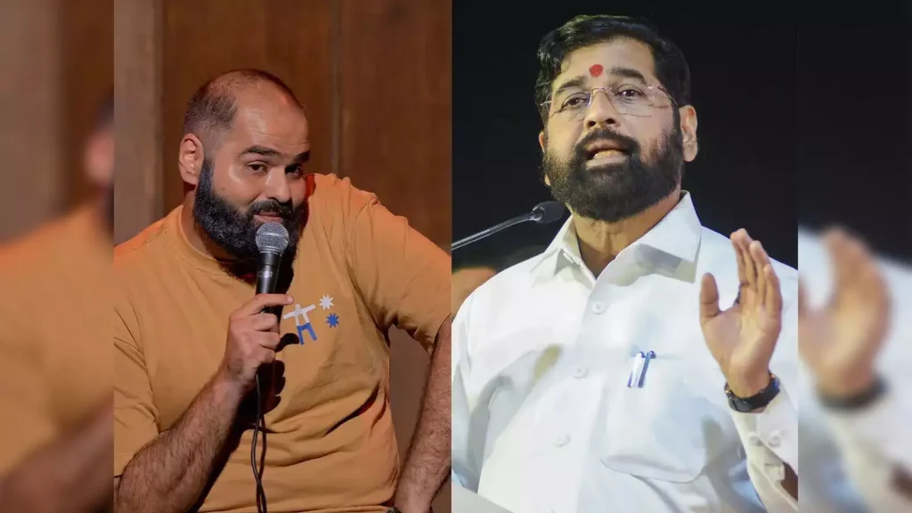 ಏಕನಾಥ್ ಶಿಂಧೆ ಬಗ್ಗೆ ತಮಾಷೆ ಮಾಡಿದ ಕಾಮಿಡಿಯನ್ ಕುನಾಲ್ ಕಾಮ್ರಾ: ಶಿವಸೇನಾ ಕಾರ್ಯಕರ್ತರಿಂದ ಸ್ಥಳ ಧ್ವಂಸ
