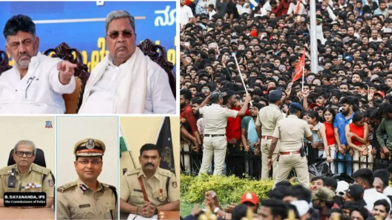 ಆರ್‌ಸಿಬಿ ಸಂಭ್ರಮಾಚರಣೆಯಲ್ಲಿ ಕಾಲ್ತುಳಿತ ದುರಂತ: ಸಿಐಡಿ ತನಿಖೆ, ಕಮೀಷನರ್ ಬಿ. ದಯಾನಂದ ಸೇರಿ ಹಲವು ಪೊಲೀಸ್ ಅಧಿಕಾರಿಗಳ ಅಮಾನತು
