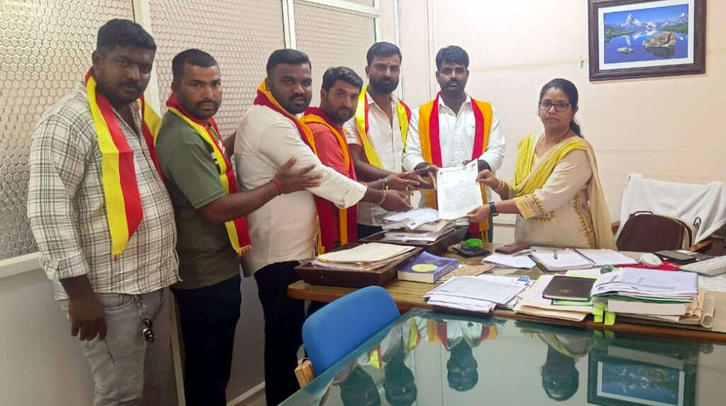 ಸರಕಾರಿ ಶಾಲೆ ಉಳಿಸಲು ಆಗ್ರಹಿಸಿ ಕರ್ನಾಟಕ ರಕ್ಷಣಾ ವೇದಿಕೆ ಸ್ವಾಭಿಮಾನಿ ಬಣದಿಂದ ಮನವಿ