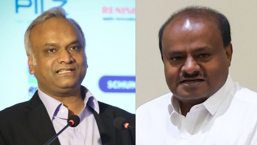 ಬೆಂಗಳೂರು ಪೊಲೀಸ್ ಆಯುಕ್ತರ ಕಚೇರಿಗೆ ಎಚ್.ಡಿ. ಕುಮಾರಸ್ವಾಮಿ ದಿಢೀರ್ ಭೇಟಿ: ಮೊದಲು ನನ್ನನ್ನು ವಿಚಾರಣೆಗೆ ಒಳಪಡಿಸಿ ಎಂದ ಸಚಿವ