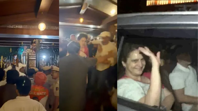 ಗೇಟ್ ಹಾರಿ ಒಳನುಗ್ಗಿದ ಪ್ರಿಯಾಂಕಾ ಗಾಂಧಿ, ಕಿಂಗ್ಸ್‌ವೇ ಕ್ಯಾಂಪ್‌ಗೆ ಮುತ್ತಿಗೆ ಹಾಕಿದ ಕಾಂಗ್ರೆಸ್ ಕಾರ್ಯಕರ್ತರು: ರಾಹುಲ್ ಗಾಂಧಿ ಬಿಡುಗಡೆ